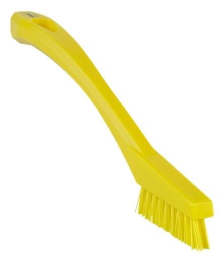 Vikan Very Hard Detail Brush 205mm Yellow