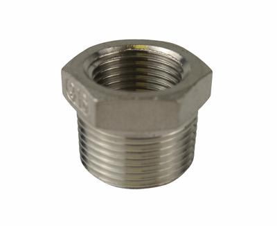 Stainless Steel Hexagon Bushes 3/4" x 1/2"