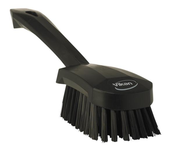 Vikan Hard Short Handle Washing Brush 270 mm Black