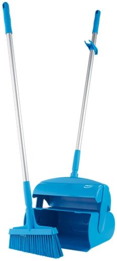 Vikan Dustpan and Medium Broom Set 370mm Blue