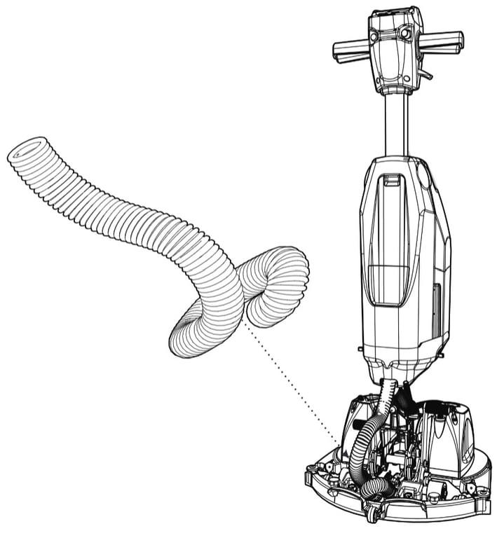 Numatic 244NX Replacement Suction Hose 913828