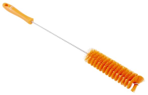 Vikan Hard Long Handle Tube Brush 40mm diameter Orange
