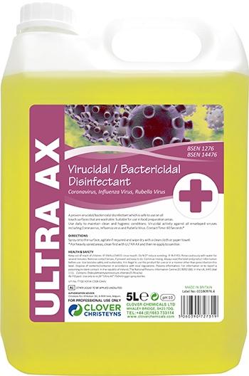 Clover Ultra AX Virucidal/Bactericidal Disinfectant