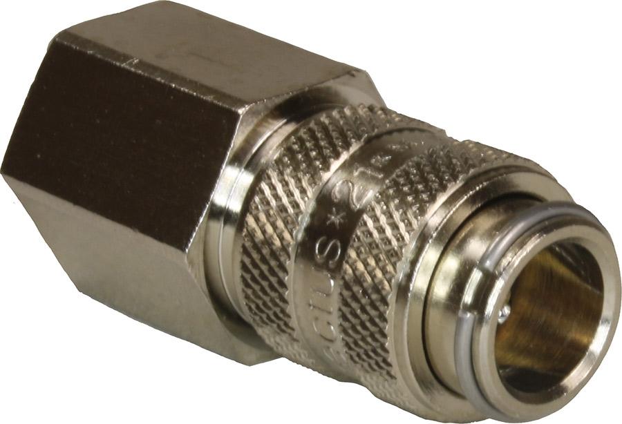 Series 21 Quick Release Coupling with NRV 1/4" F