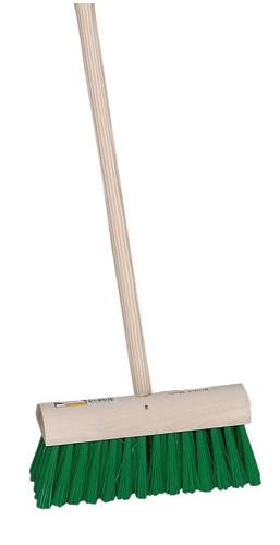 Poly Green Yard Broom 10"