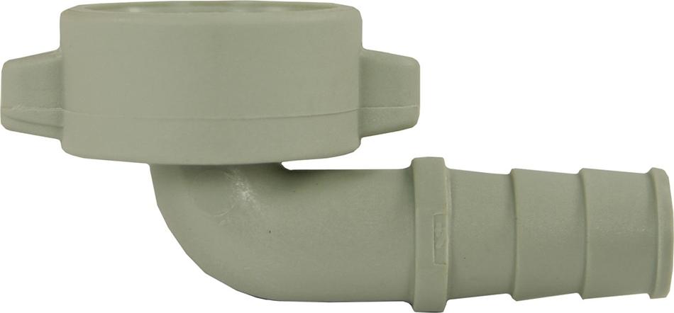 Plastic 90° Hosetail 13mm - 3/4"F