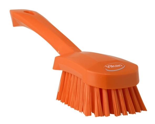 Vikan Hard Short Handle Washing Brush 270 mm Orange