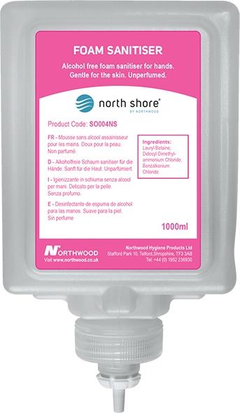 North Shore Foam Sanitiser 1L SO004NS