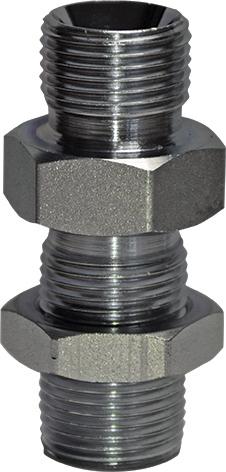 Zinc Plated M Bulkhead 1/4"