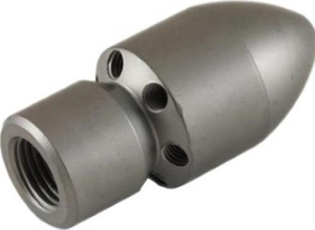 Female Cylinder Style Blind Sewer Nozzle 1/4"