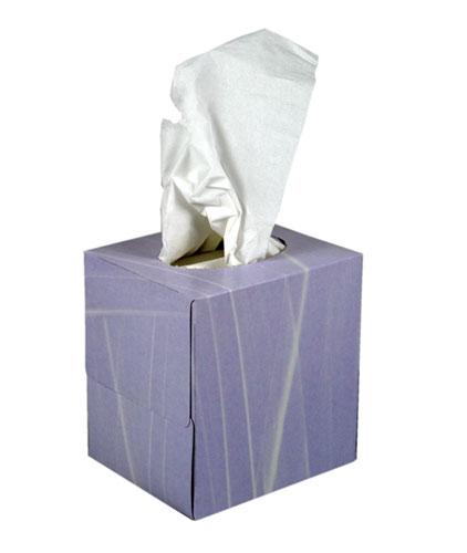 Facial Tissues Cube Box