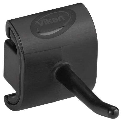 Vikan Wall Bracket Single Hook Module Black
