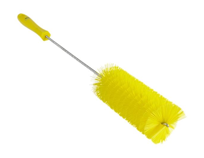 Vikan Medium Long Handle Tube Brush 60mm diameter Yellow