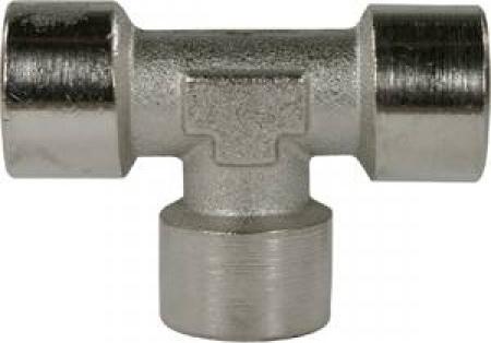 Nickel Plated Brass T-Connector 1/4"F
