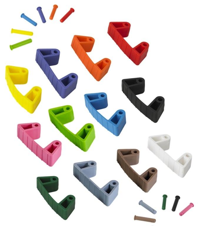 Vikan 4 x Rubber Clips for Wall Brackets