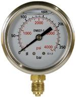 Pressure Gauge Bottom Entry S/Steel 63mm 160bar 