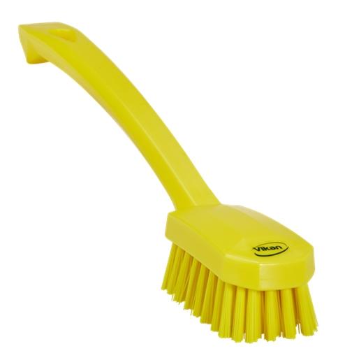 Vikan Medium Long Handle Utility Brush 260 mm Yellow