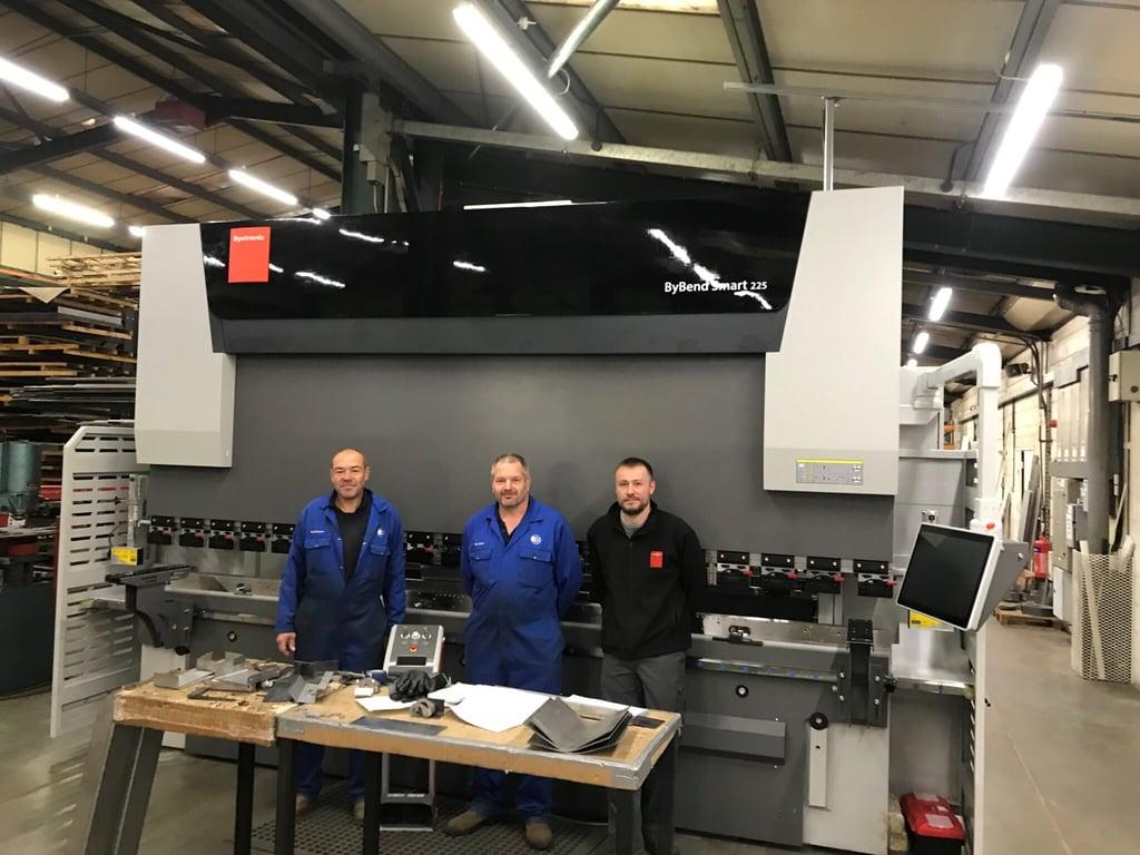 Pressbrake installed in fabrication workshop at Acle