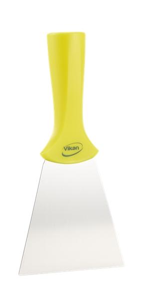 Vikan Stainless Steel Scraper with Threaded Handle, 100 mm Yellow 