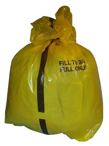 Yellow Tiger Stripe Refuse Sacks x 200