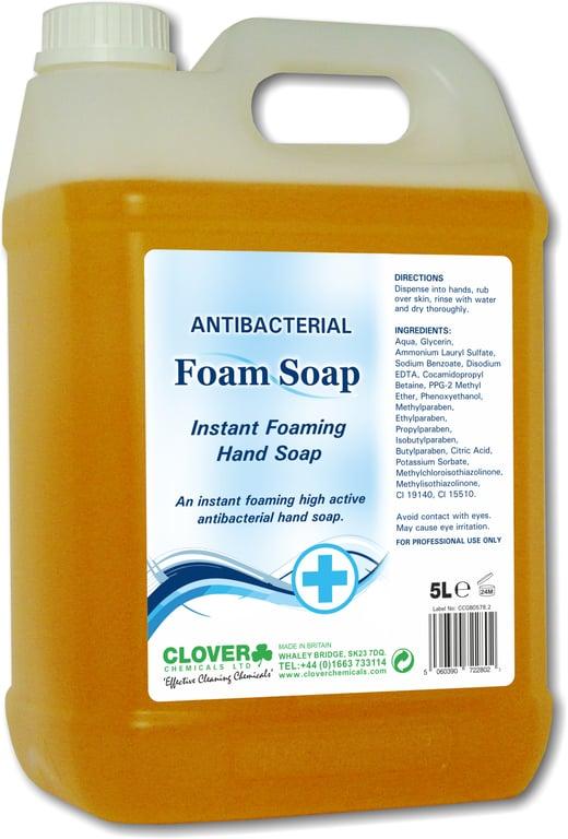 Clover Antibacterial Foam Soap 5ltr