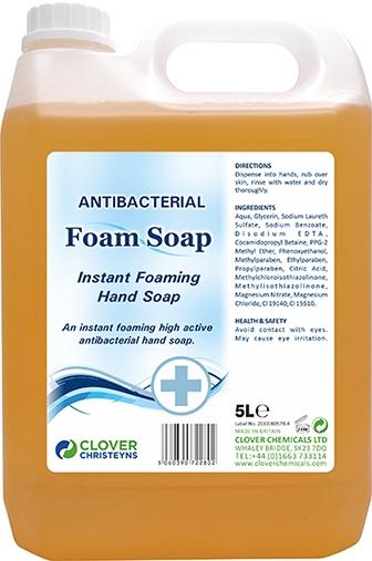 Clover Antibacterial Foam Soap 5ltr