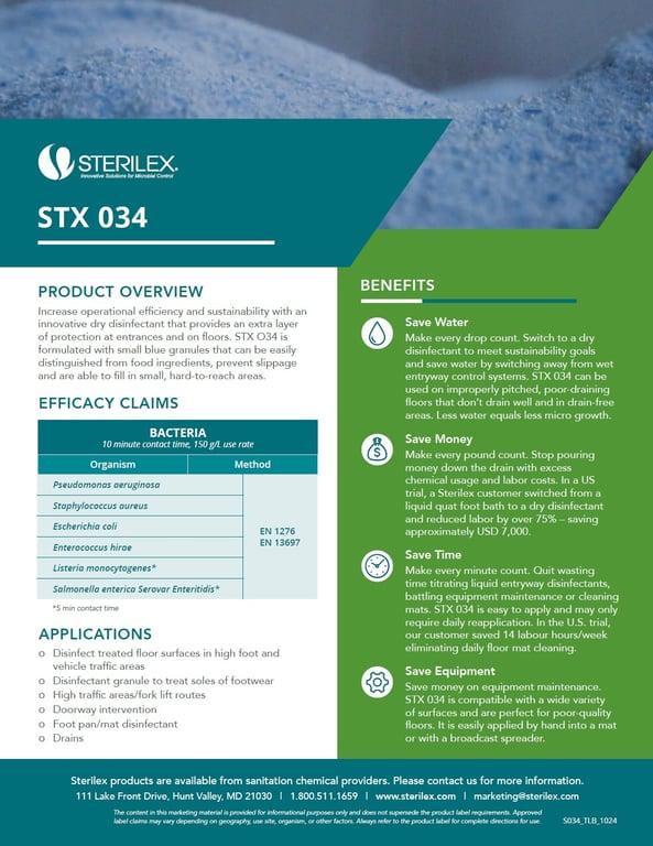 Sterilex ProvaStep STX 034 Dry Disinfectant 25Kg