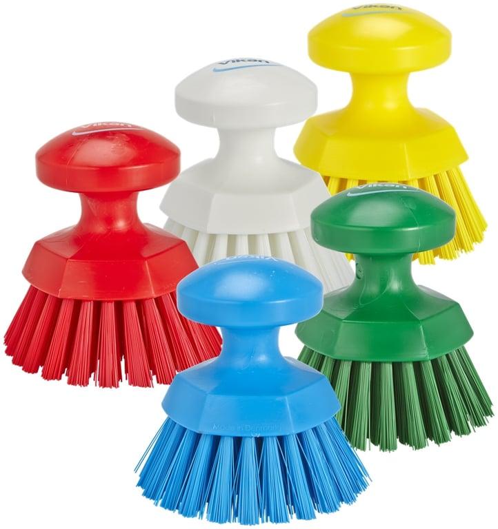Vikan Hard Round Hand Scrub Brush 110 mm diameter