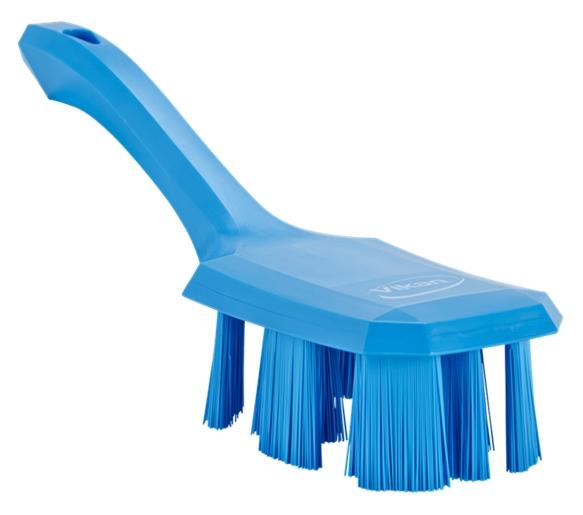 Vikan UST Hard Short Handle Washing Brush 260 mm Blue 41793