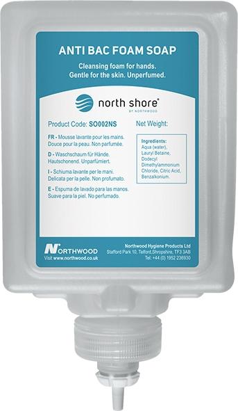 North Shore Anti-Bac Foam Soap 1L SO0002NS