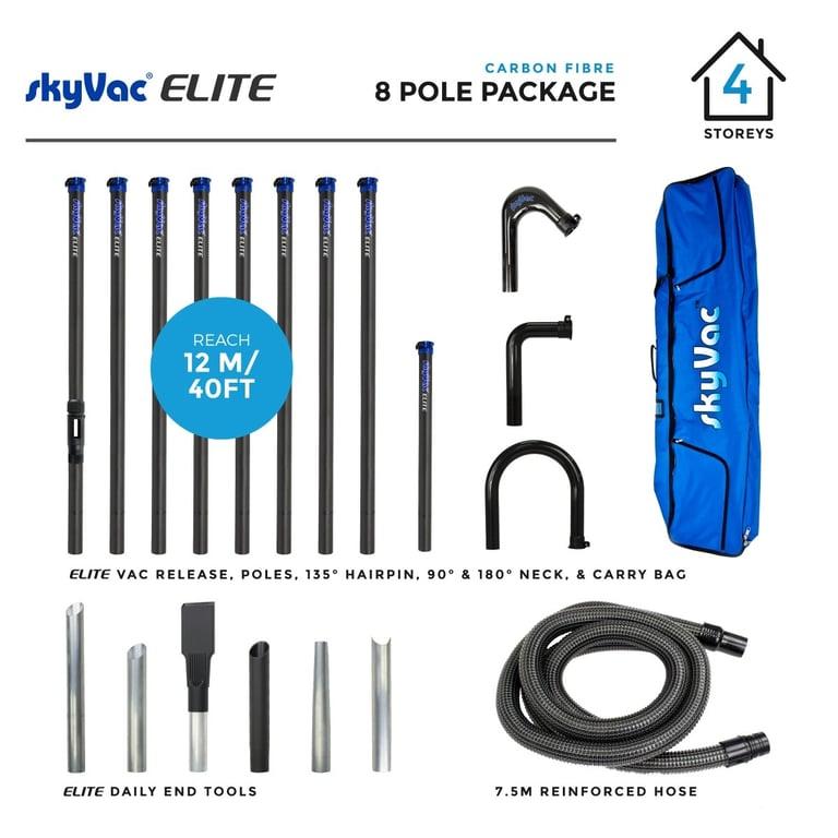 Elite 8 Pole Carbon Gutter Cleaning Kit 12m Reach