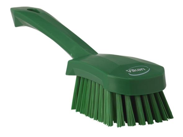 Vikan Medium Short Handle Washing Brush 270 mm Green (No longer available - 020921)