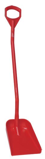 Vikan Ergonomic Shovel - Long Handle - Small Blade Red