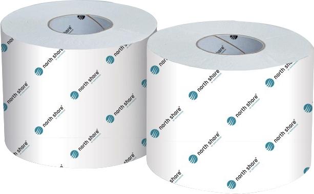 North Shore 2 Ply Recycled White Toilet Roll JS616NS