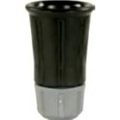 Plastic Nozzle Protector 1/8"M Zinc Plated (Black)