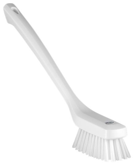 Vikan Hard Long Handled Cleaning Brush 420mm White