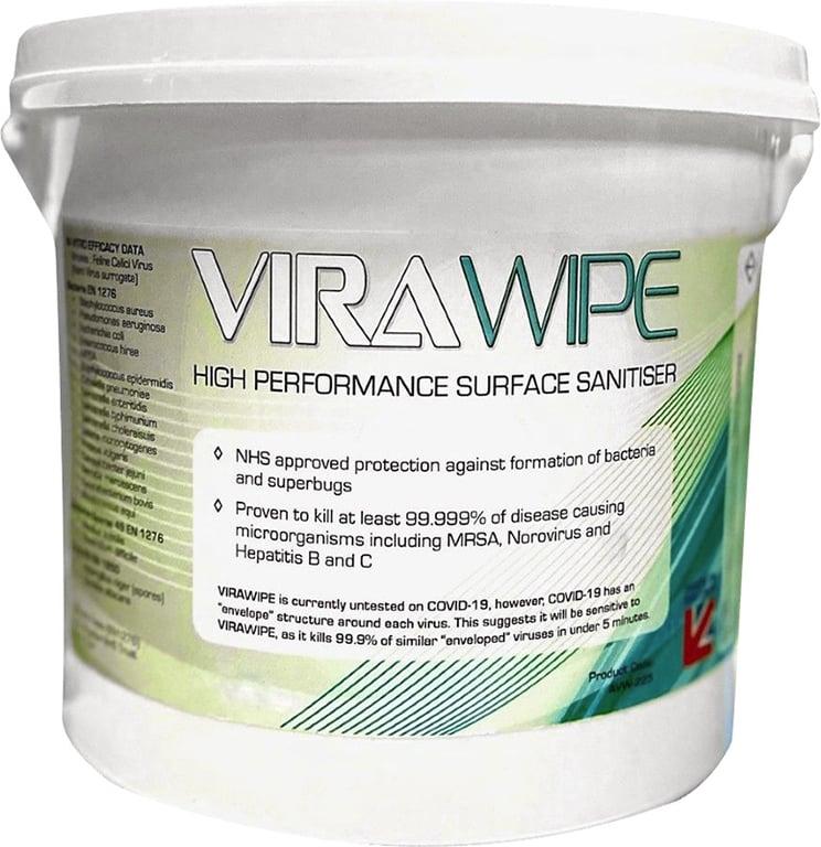 Virawipe Sanitising Wipes Bucket (250 wipes)