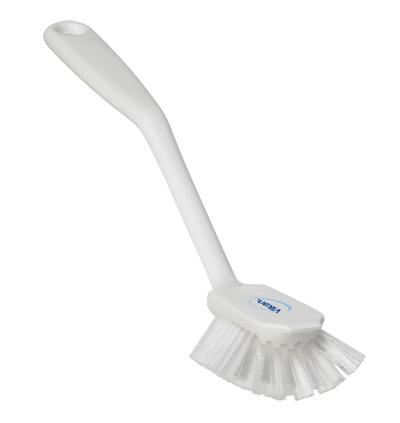 Vikan Medium Dish Brush with scraping edge 280mm White