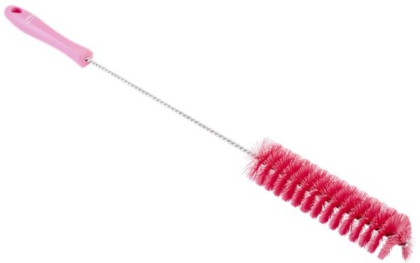 Vikan Hard Long Handle Tube Brush 40mm diameter Pink