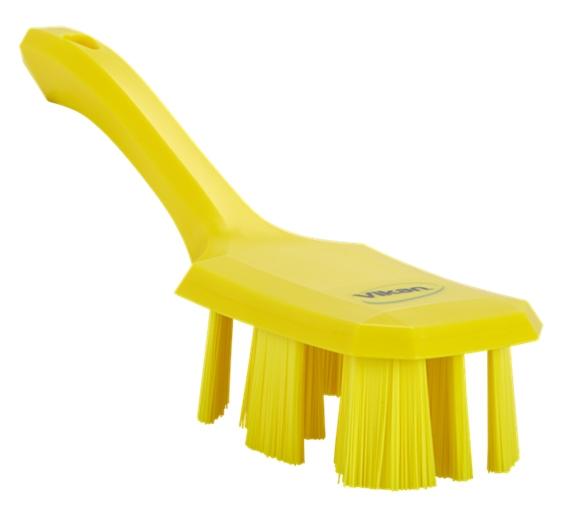 Vikan UST Hard Short Handle Washing Brush 260 mm Yellow 41796