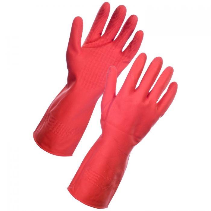 Red Household Rubber Gloves