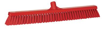 Vikan Soft/Hard Broom 610mm Red