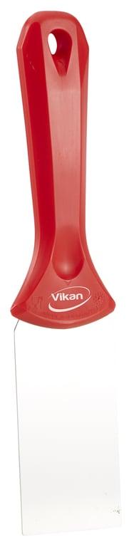 Vikan Stainless Steel Hand Scraper, 50 mm Red