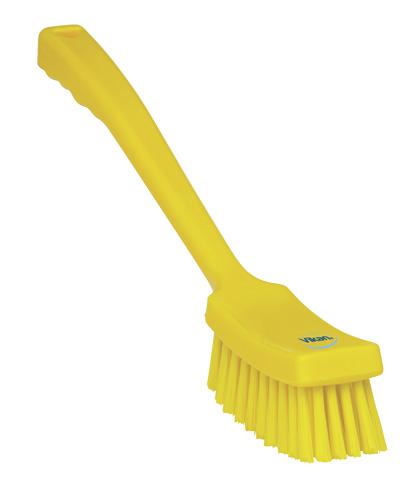 Vikan Long Handled Soft Churn Brush Yellow