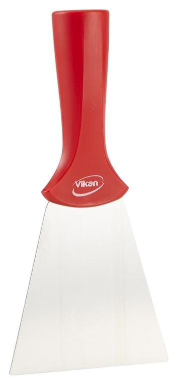 Vikan Stainless Steel Scraper with Threaded Handle, 100 mm Red