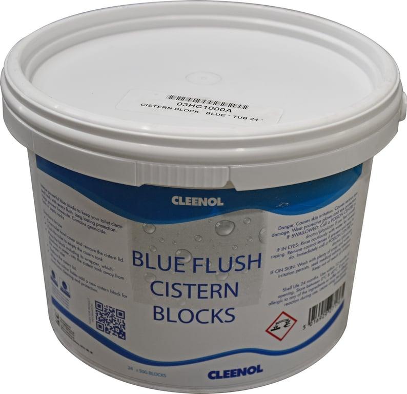 Blue Flush Cistern Blocks x 24