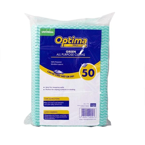 Optima Proclean All Purpose Cloths Pack 50