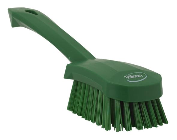 Vikan Hard Short Handle Washing Brush 270 mm Green