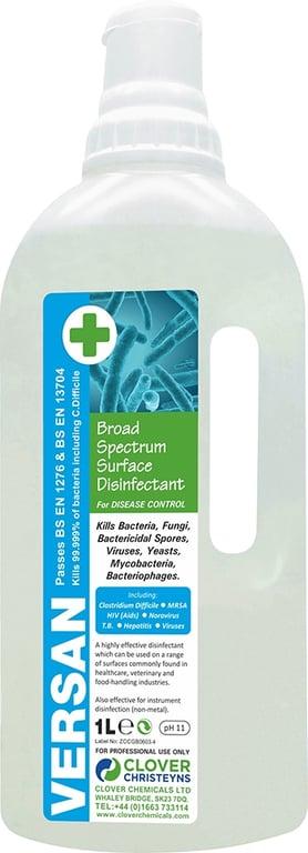 Clover Versan Broad Spectrum Surface Disinfectant 1L