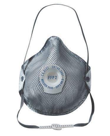 Face Mask FFP2 Rated, Valved, Carbon x 10
